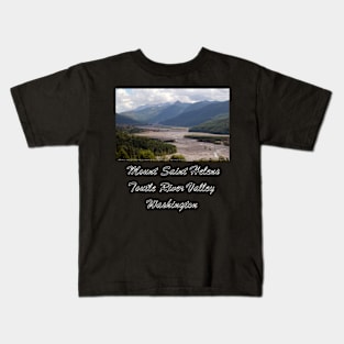 Toutle River Valley, Mount St Helens ash & debris Kids T-Shirt